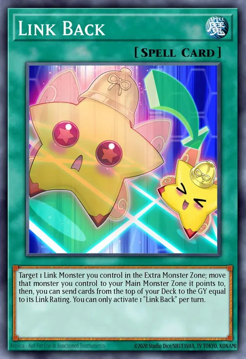 Link Back trading card