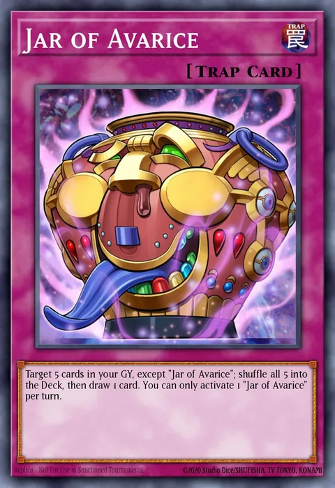 Jar of Avarice trading card