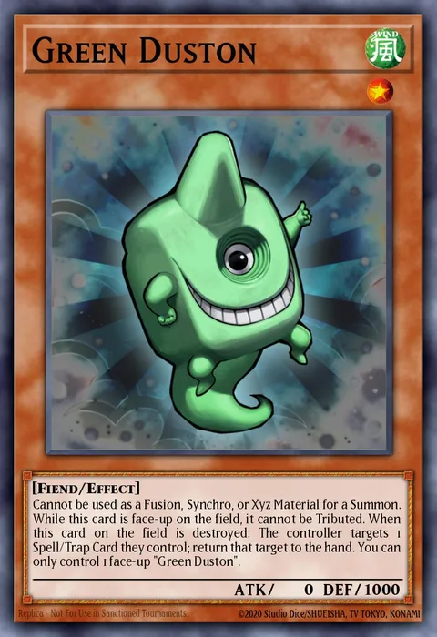 Green Duston trading card
