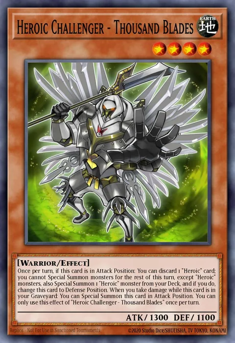 Heroic Challenger - Thousand Blades trading card