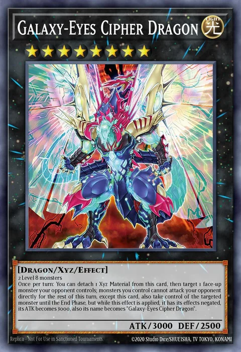 Galaxy-Eyes Cipher Dragon trading card