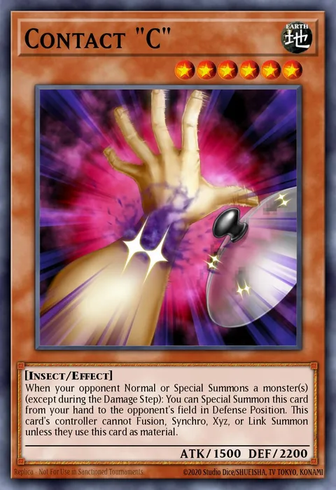 Contact "C" trading card