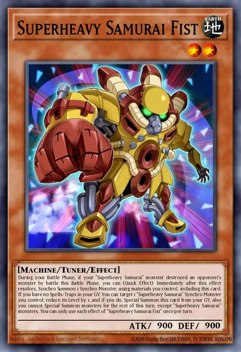 Superheavy Samurai Fist trading card