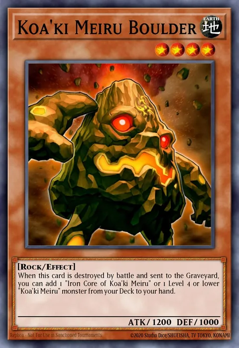Koa'ki Meiru Boulder trading card