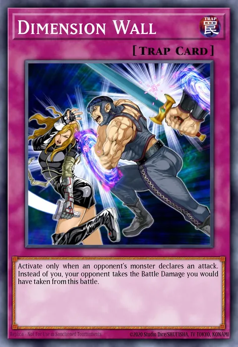 Dimension Wall trading card