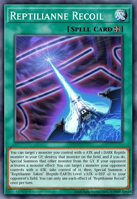 Reptilianne Recoil trading card