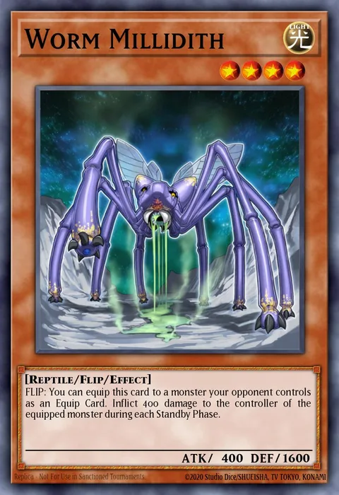 Worm Millidith trading card