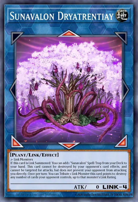 Sunavalon Dryatrentiay trading card