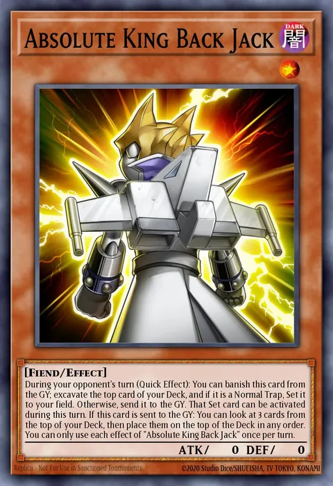 Absolute King Back Jack trading card