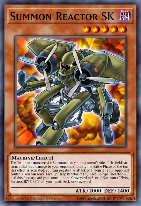 Summon Reactor SK trading card