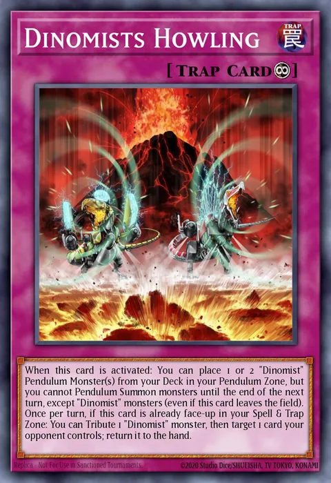 Dinomists Howling trading card