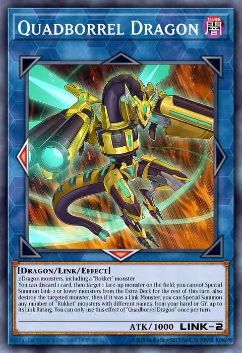 Quadborrel Dragon trading card