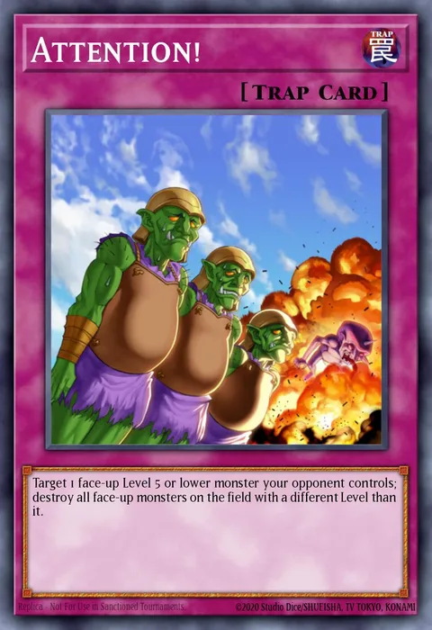 Attention! trading card