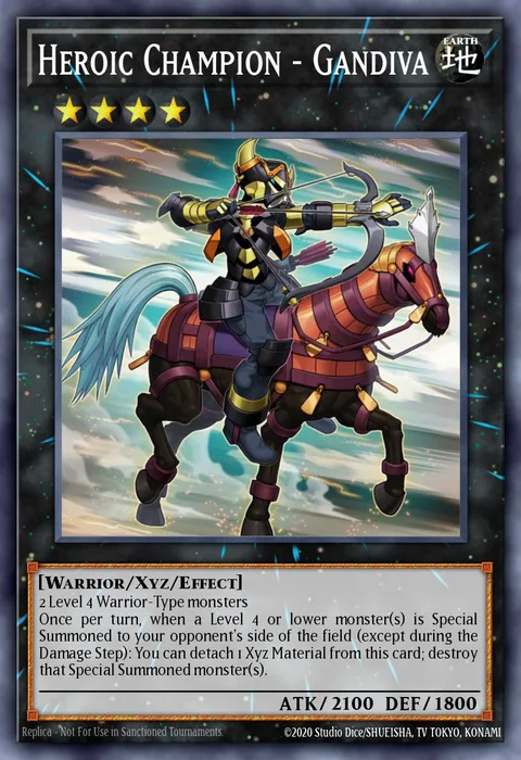 Heroic Champion - Gandiva trading card