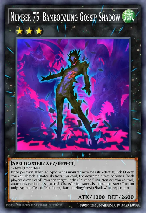 Number 75: Bamboozling Gossip Shadow trading card