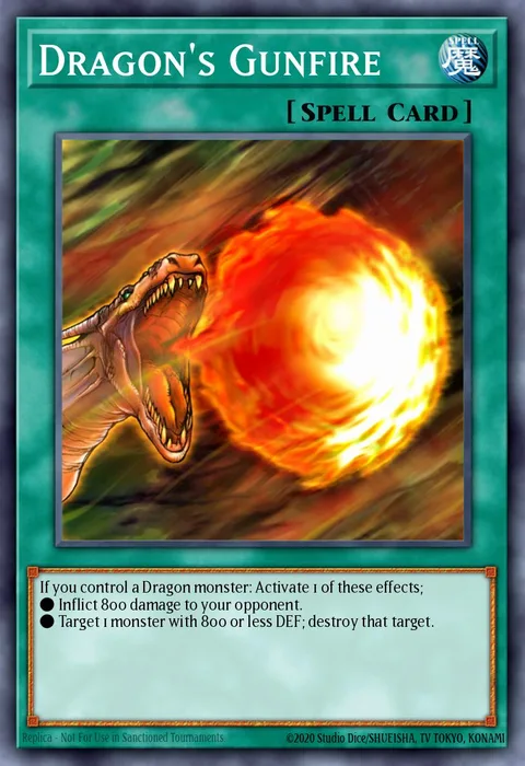 Dragon's Gunfire trading card