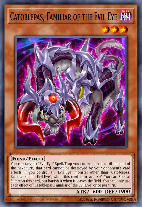 Catoblepas, Familiar of the Evil Eye trading card