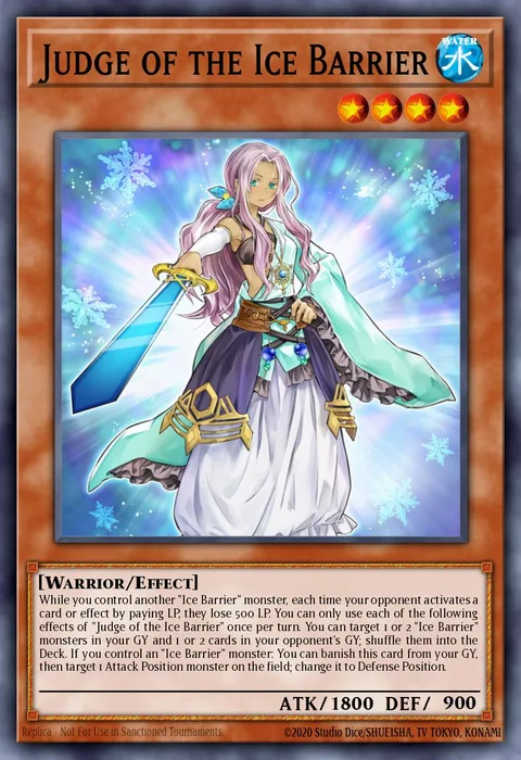 Judge of the Ice Barrier trading card