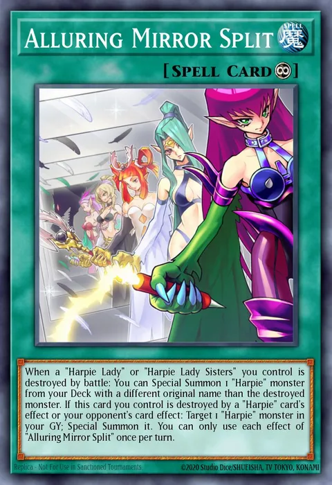 Alluring Mirror Split trading card