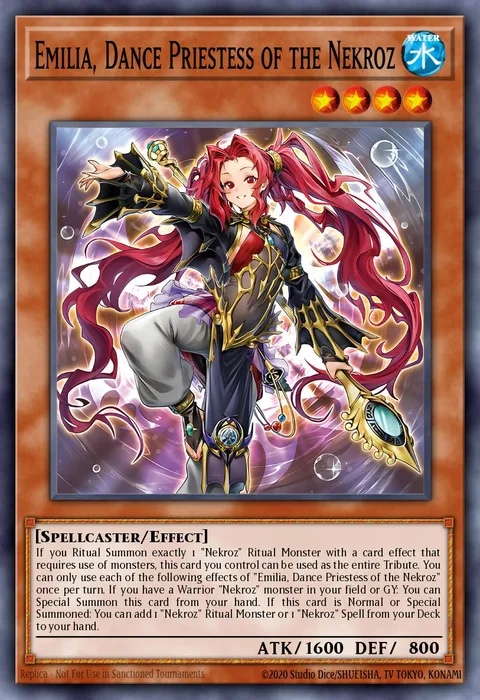 Emilia, Dance Priestess of the Nekroz trading card