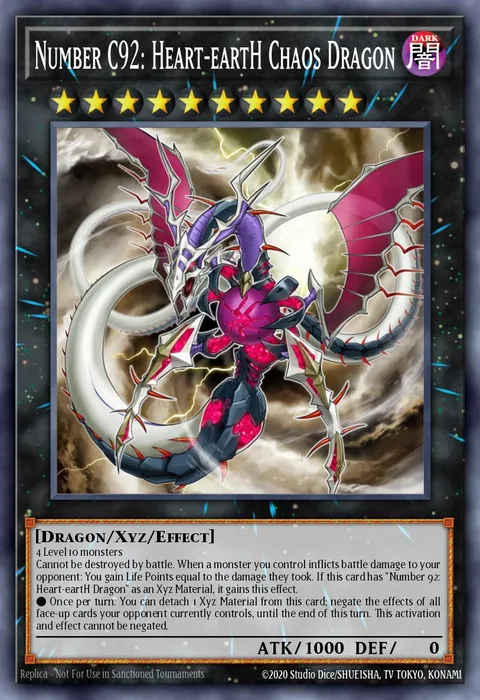 Number C92: Heart-eartH Chaos Dragon trading card