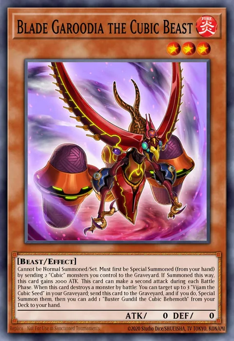 Blade Garoodia the Cubic Beast trading card