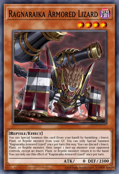 Ragnaraika Armored Lizard trading card