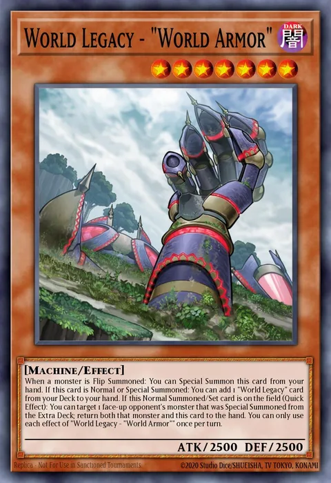 World Legacy - "World Armor" trading card