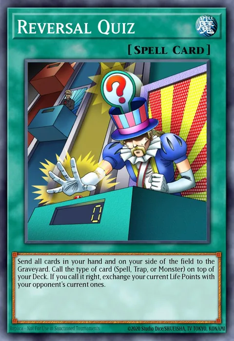 Reversal Quiz trading card