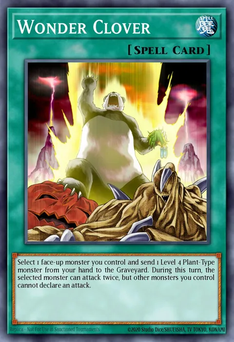 Wonder Clover trading card