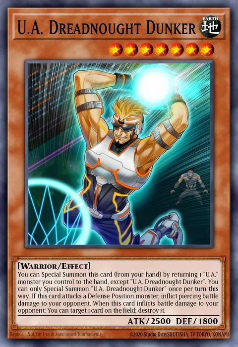 U.A. Dreadnought Dunker trading card