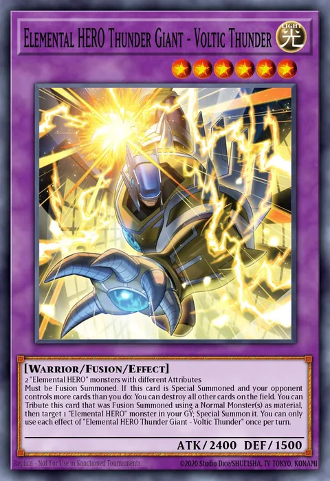 Elemental HERO Thunder Giant - Voltic Thunder trading card