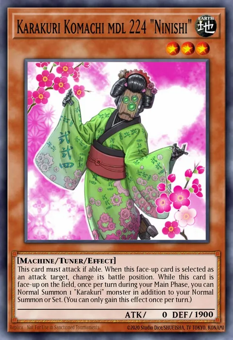 Karakuri Komachi mdl 224 "Ninishi" trading card
