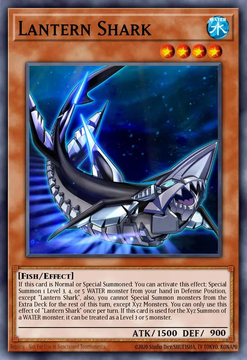 Lantern Shark trading card