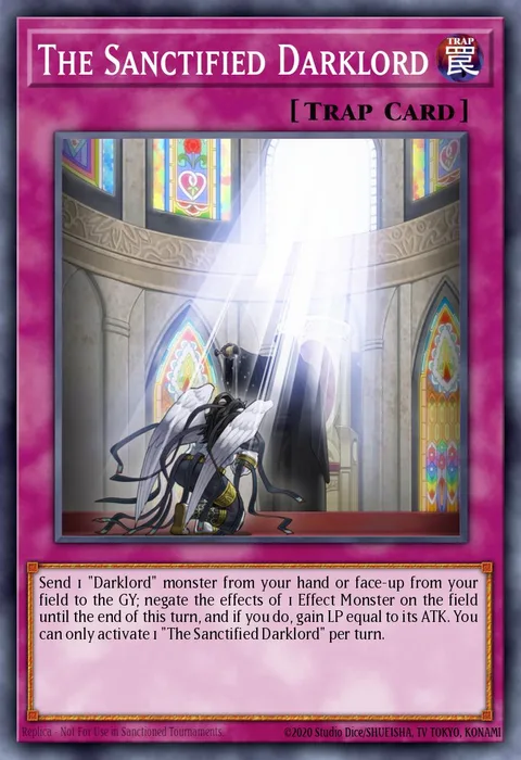 The Sanctified Darklord trading card