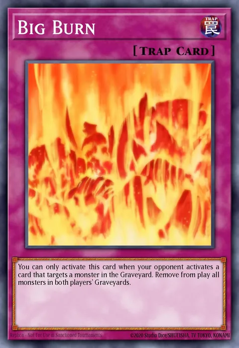 Big Burn trading card