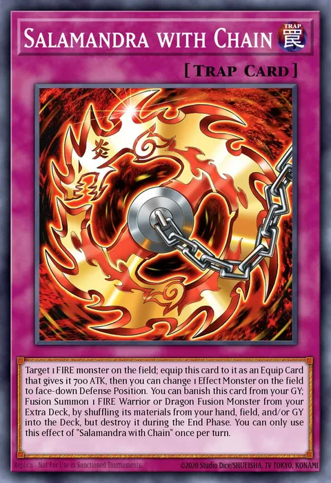 Salamandra with Chain trading card