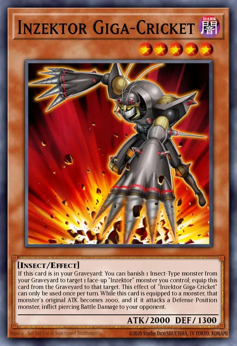 Inzektor Giga-Cricket trading card
