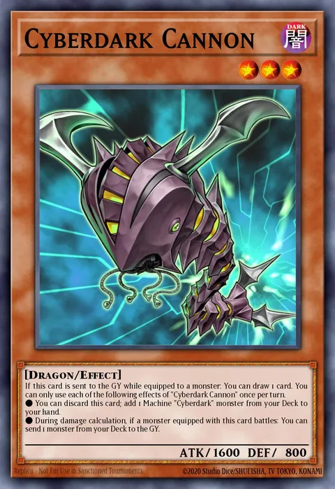 Cyberdark Cannon trading card