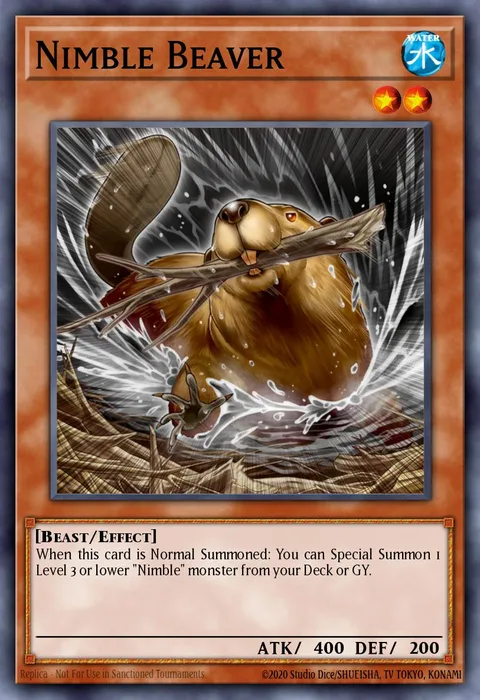 Nimble Beaver trading card