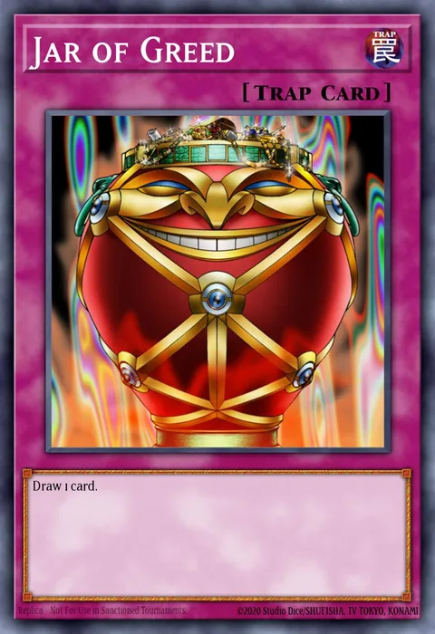 Jar of Greed trading card