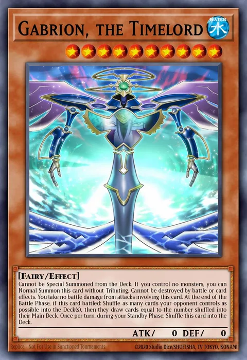 Gabrion, the Timelord trading card
