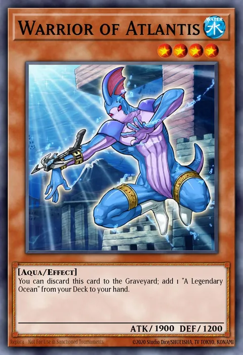 Warrior of Atlantis trading card