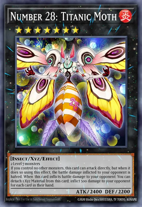 Number 28: Titanic Moth trading card