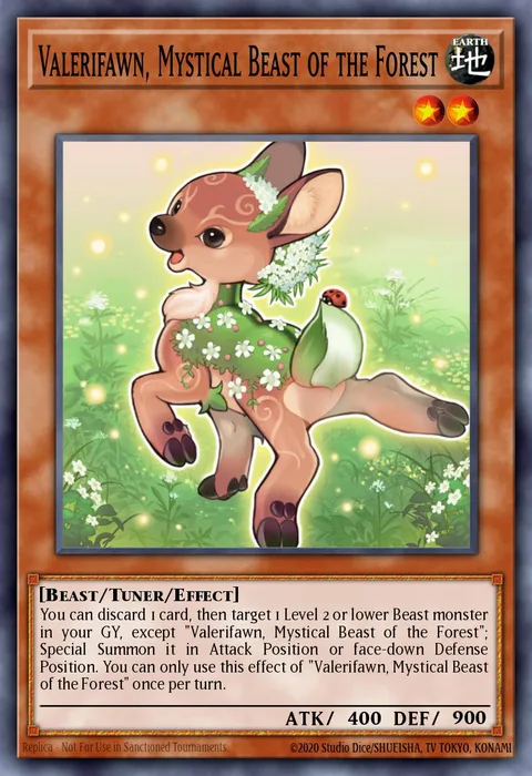 Valerifawn, Mystical Beast of the Forest trading card