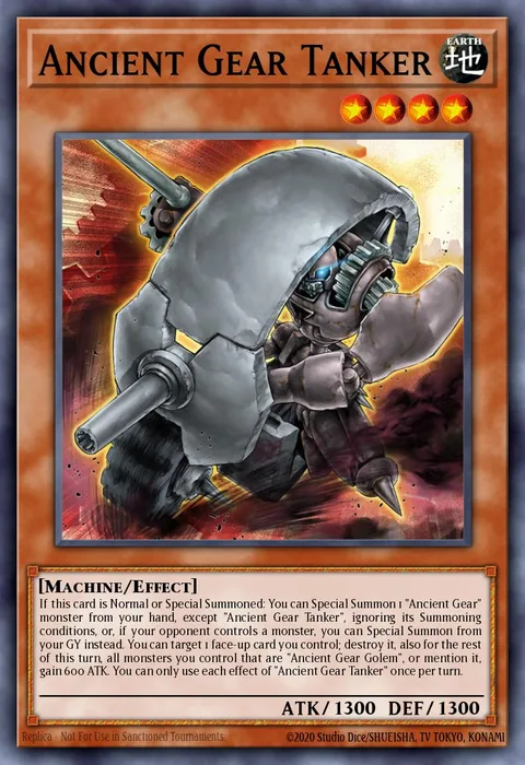Ancient Gear Tanker trading card