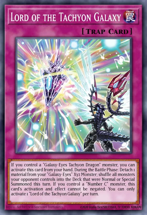 Lord of the Tachyon Galaxy trading card