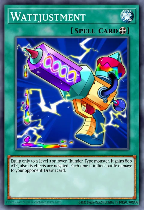 Wattjustment trading card