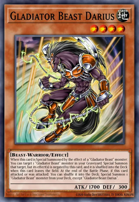 Gladiator Beast Darius trading card