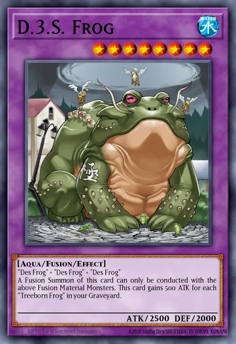 D.3.S. Frog trading card
